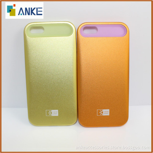 Glossy Matte Back Hard Case Design for IPhone 5 5S 5G,Combo Aluminum+Silicon,OEM ODM Wholesale Available